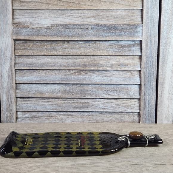 Fantesca Melted Flattened Wine Bottle Charcuterie Board Snack Cheese Tray - Picture 5 of 11